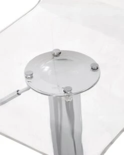 Set Di 2 Sgabelli Da Bar Plastica Trasparente Color Bianco BUSAN 18 Set Di 2 Sgabelli Da Bar Plastica Trasparente Color Bianco BUSAN -Beliani undef src sa picid 711571 type whitesh image