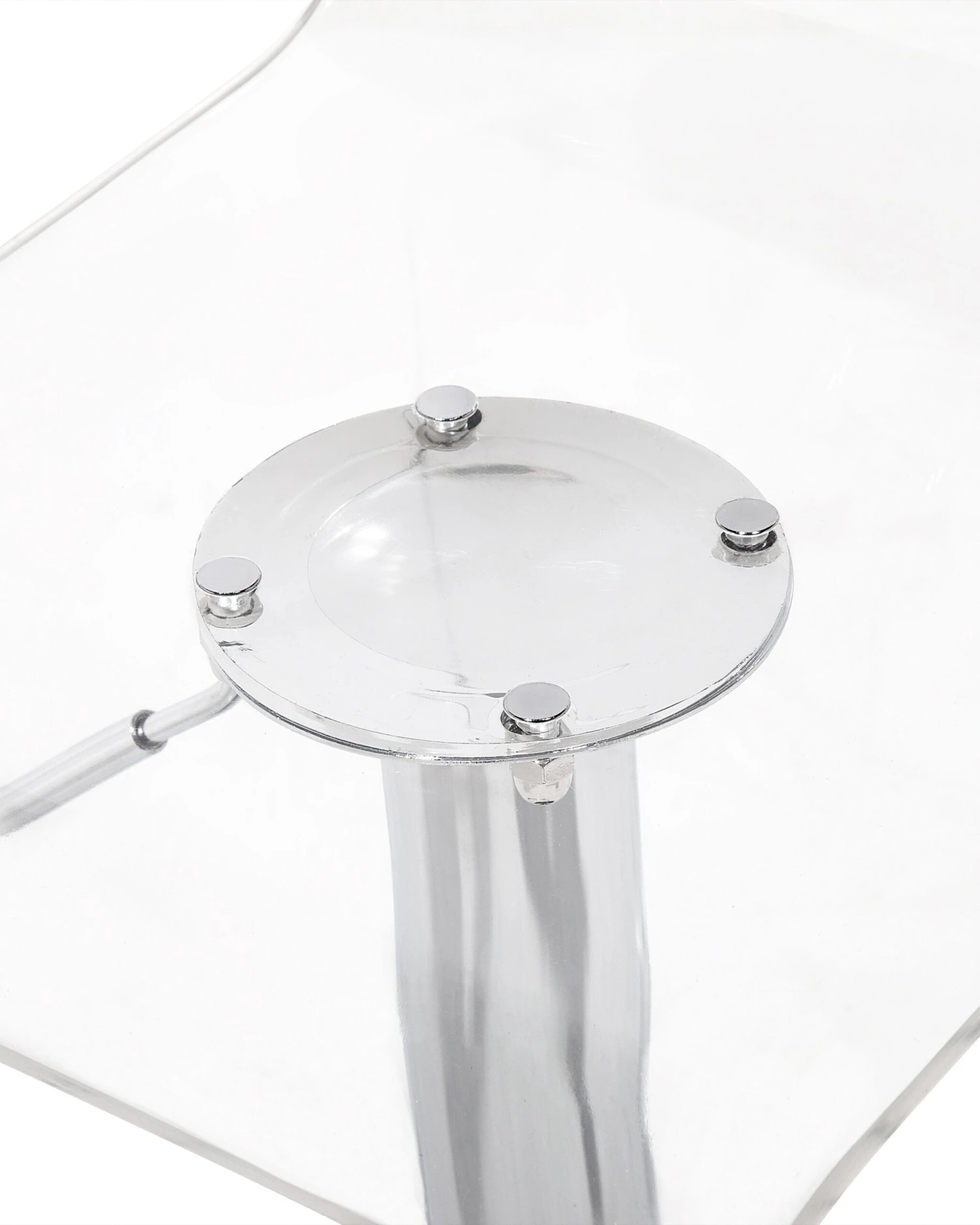 Set Di 2 Sgabelli Da Bar Plastica Trasparente Bianco MALTA 10 Set Di 2 Sgabelli Da Bar Plastica Trasparente Bianco MALTA - immagine 8