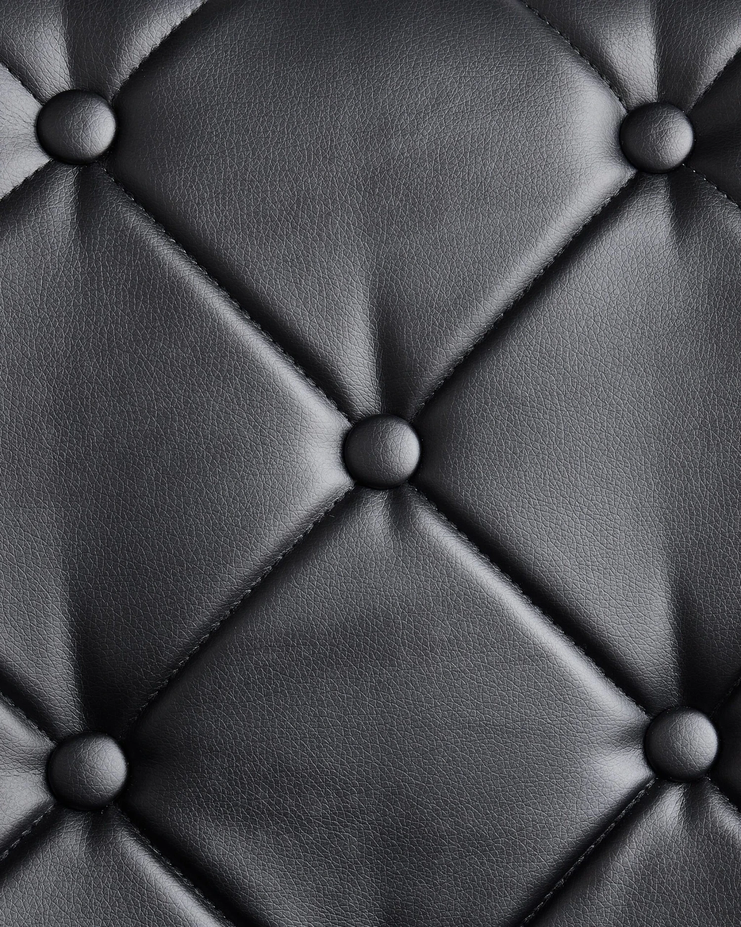 Set Di 2 Sedie Da Pranzo In Ecopelle Nera VALERIE 12 Set Di 2 Sedie Da Pranzo In Ecopelle Nera VALERIE - immagine 10