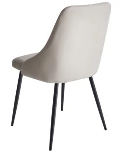 Set Di 2 Sedie Da Pranzo Ecopelle Grigio Chiara VALERIE 21 Set Di 2 Sedie Da Pranzo Ecopelle Grigio Chiara VALERIE -Beliani undef src sa picid 712767 type whitesh image