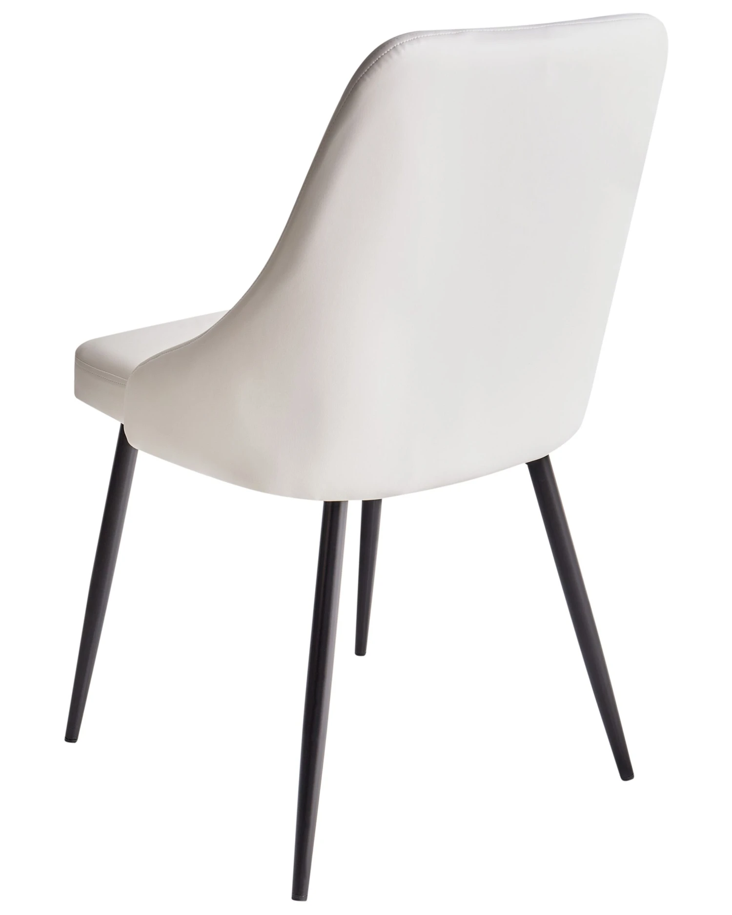 Set Di 2 Sedie Da Pranzo Ecopelle Bianco VALERIE 7 Set Di 2 Sedie Da Pranzo Ecopelle Bianco VALERIE - immagine 5