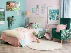 Poltrona In Tessuto Vellutato Motivo Giungla ONEIDA 14 Poltrona In Tessuto Vellutato Motivo Giungla ONEIDA -Beliani undef src sa picid 713960 type color image