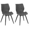 Set Di 2 Sedie Da Pranzo Tessuto Grigio LISLE 2 Set Di 2 Sedie Da Pranzo Tessuto Grigio LISLE -Beliani undef src sa picid 724309 type whitesh image