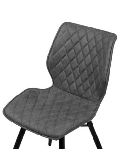 Set Di 2 Sedie Da Pranzo Tessuto Grigio LISLE 18 Set Di 2 Sedie Da Pranzo Tessuto Grigio LISLE -Beliani undef src sa picid 724315 type whitesh image