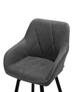 Set Di 2 Sgabelli Tessuto Grigio DARIEN 18 Set Di 2 Sgabelli Tessuto Grigio DARIEN -Beliani undef src sa picid 724502 type whitesh image