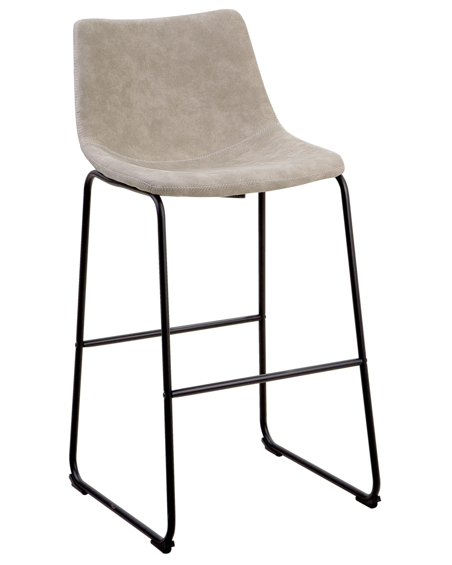 Set Di 2 Sgabelli Da Bar Tessuto Beige FRANKS 8 Set Di 2 Sgabelli Da Bar Tessuto Beige FRANKS - immagine 6