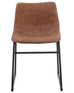 Set Di 2 Sedie Tessuto Marrone BATAVIA -Beliani undef src sa picid 725022 type whitesh image