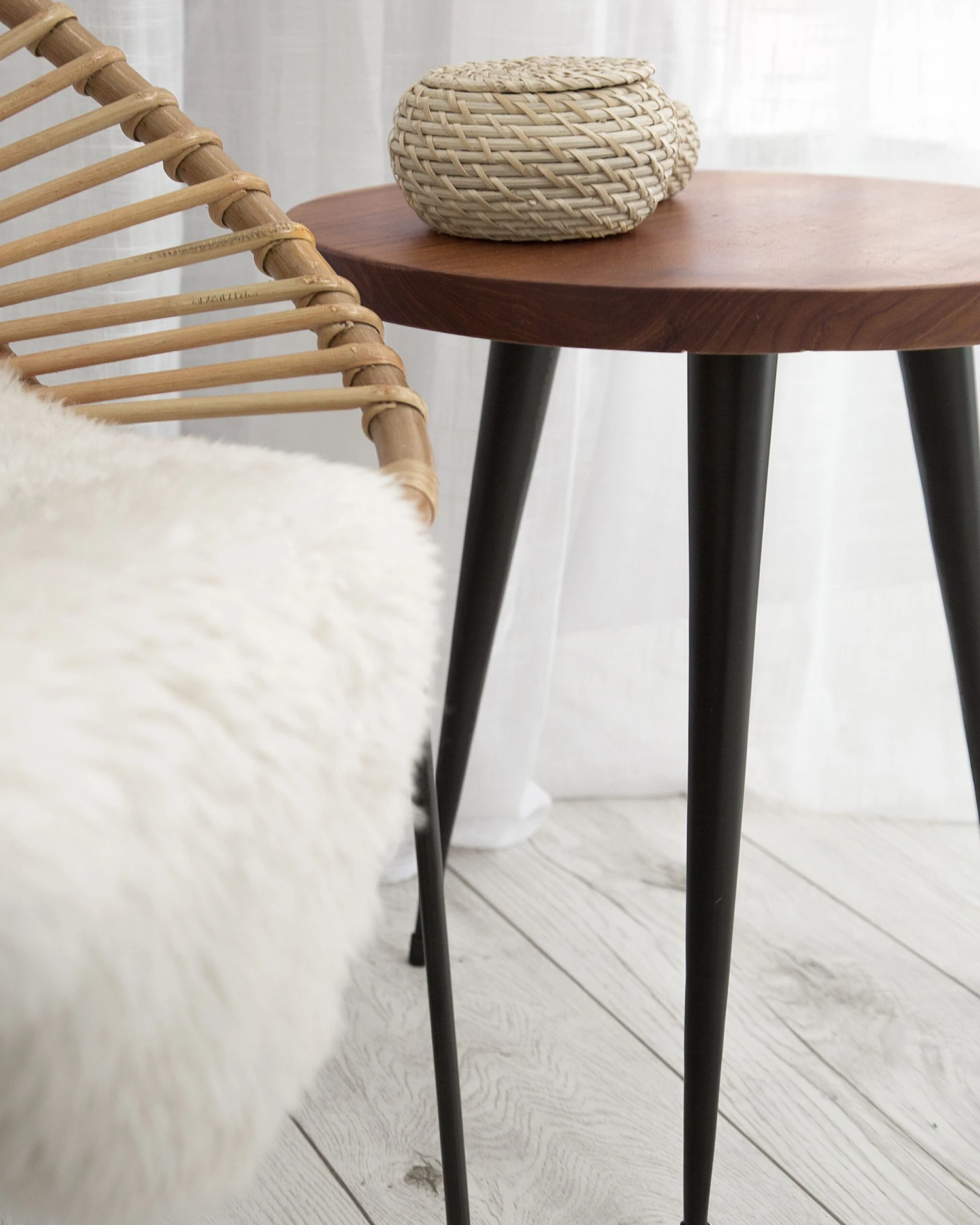 Tavolino Legno Scuro ⌀ 45 Cm DETAH 9 Tavolino Legno Scuro ⌀ 45 Cm DETAH - immagine 7