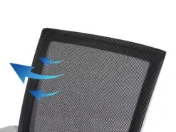 Sedia Da Ufficio In Tessuto A Rete Traspirante Nero RELIEF 20 Sedia Da Ufficio In Tessuto A Rete Traspirante Nero RELIEF -Beliani undef src sa picid 731361 type whitesh image