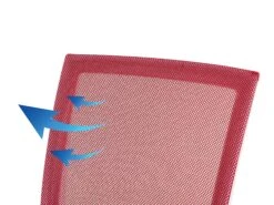 Sedia Da Ufficio In Tessuto A Rete Traspirante Rosso RELIEF 18 Sedia Da Ufficio In Tessuto A Rete Traspirante Rosso RELIEF -Beliani undef src sa picid 731367 type whitesh image