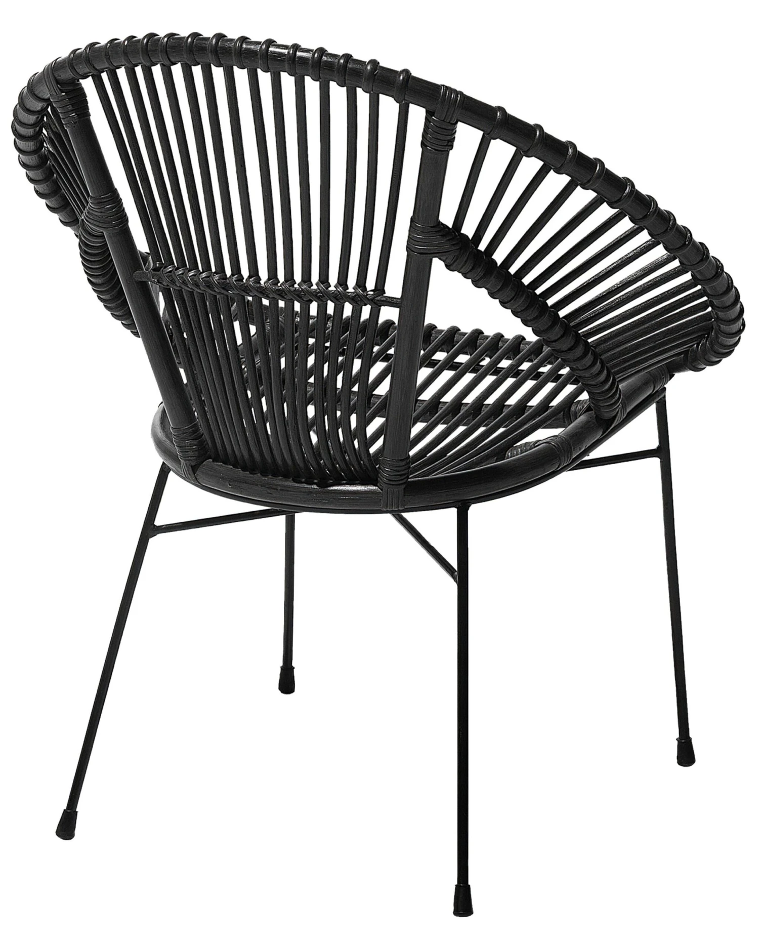 Sedia Rattan Nero SARITA - immagine 5