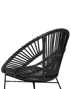 Sedia Rattan Nero SARITA -Beliani undef src sa picid 734875 type whitesh image