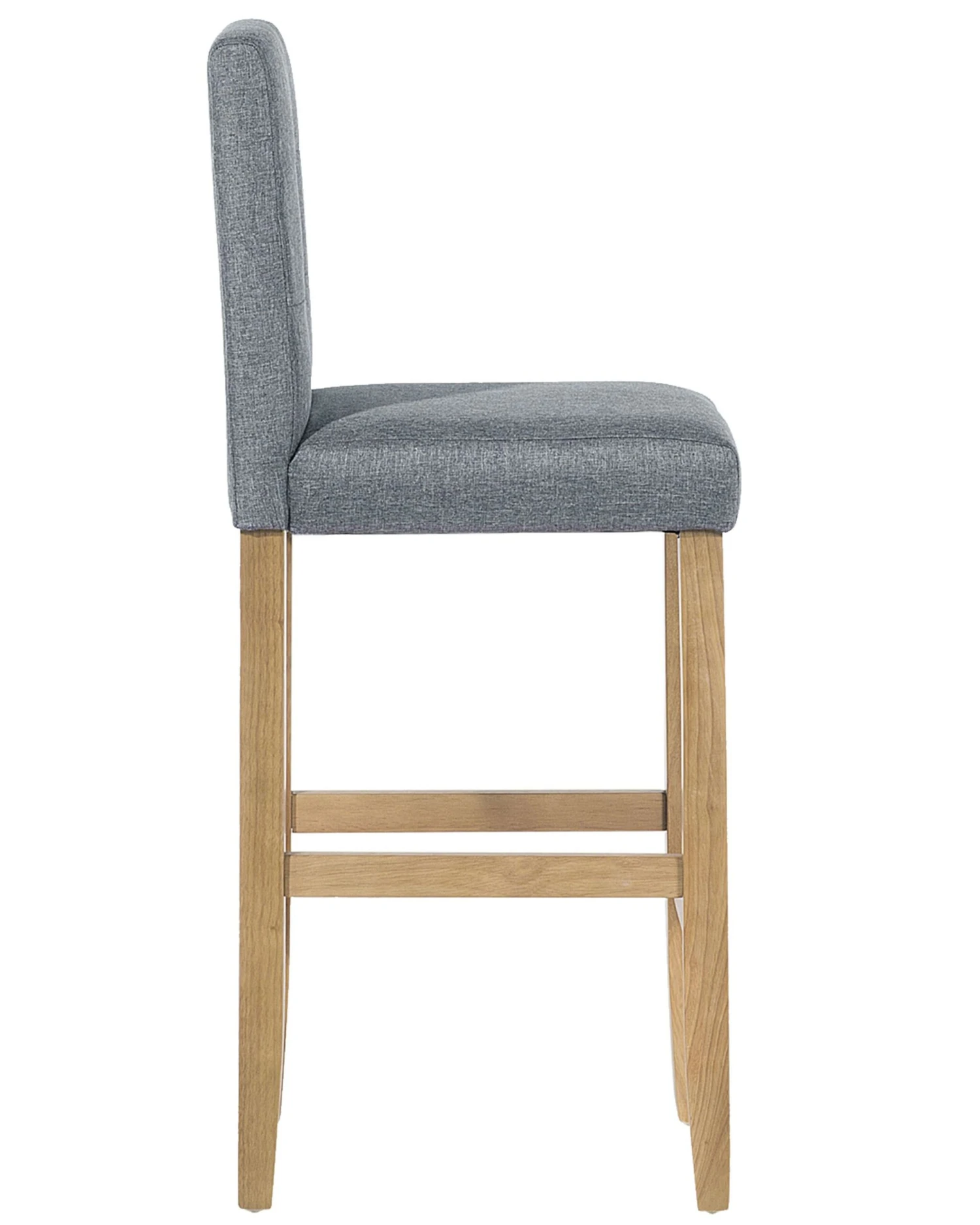 Set Di 2 Sgabelli Da Bar Tessuto Grigio MADISON 10 Set Di 2 Sgabelli Da Bar Tessuto Grigio MADISON - immagine 8