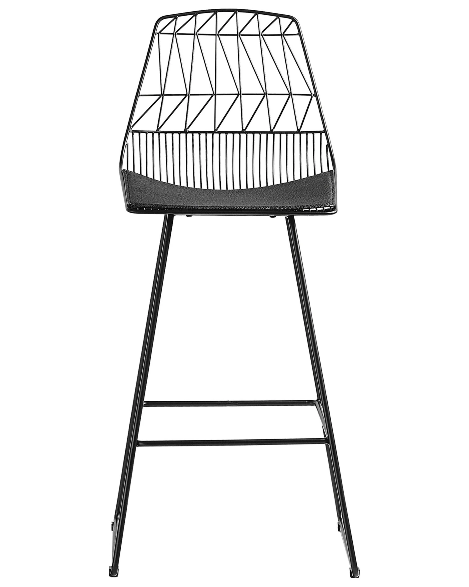 Set Di 2 Sedie Alte In Acciaio Nero PRESTON 12 Set Di 2 Sedie Alte In Acciaio Nero PRESTON - immagine 10