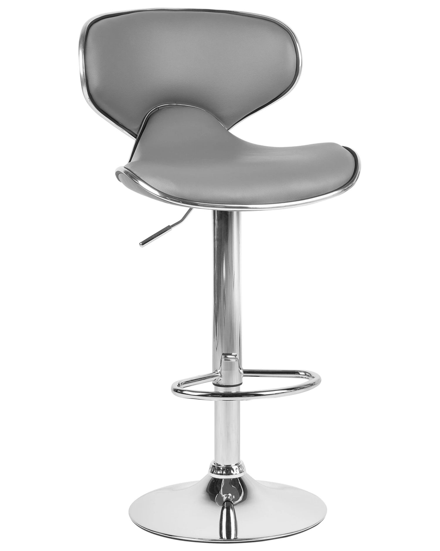 Set Di 2 Sgabelli Similpelle Grigio CONWAY 5 Set Di 2 Sgabelli Similpelle Grigio CONWAY - immagine 3