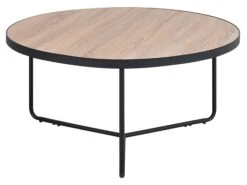 Set Di 3 Tavolini Legno Chiaro E Nero MELODY 20 Set Di 3 Tavolini Legno Chiaro E Nero MELODY -Beliani undef src sa picid 744228 type whitesh image