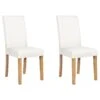 Set Di 2 Sedie Pelle Sintetica Bianco E Legno Chiaro BROADWAY 1 Set Di 2 Sedie Pelle Sintetica Bianco E Legno Chiaro BROADWAY -Beliani undef src sa picid 744502 type whitesh image
