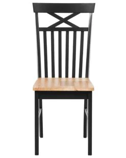 Set Di 2 Sedie Legno Nero E Marrone HOUSTON -Beliani undef src sa picid 745133 type whitesh image