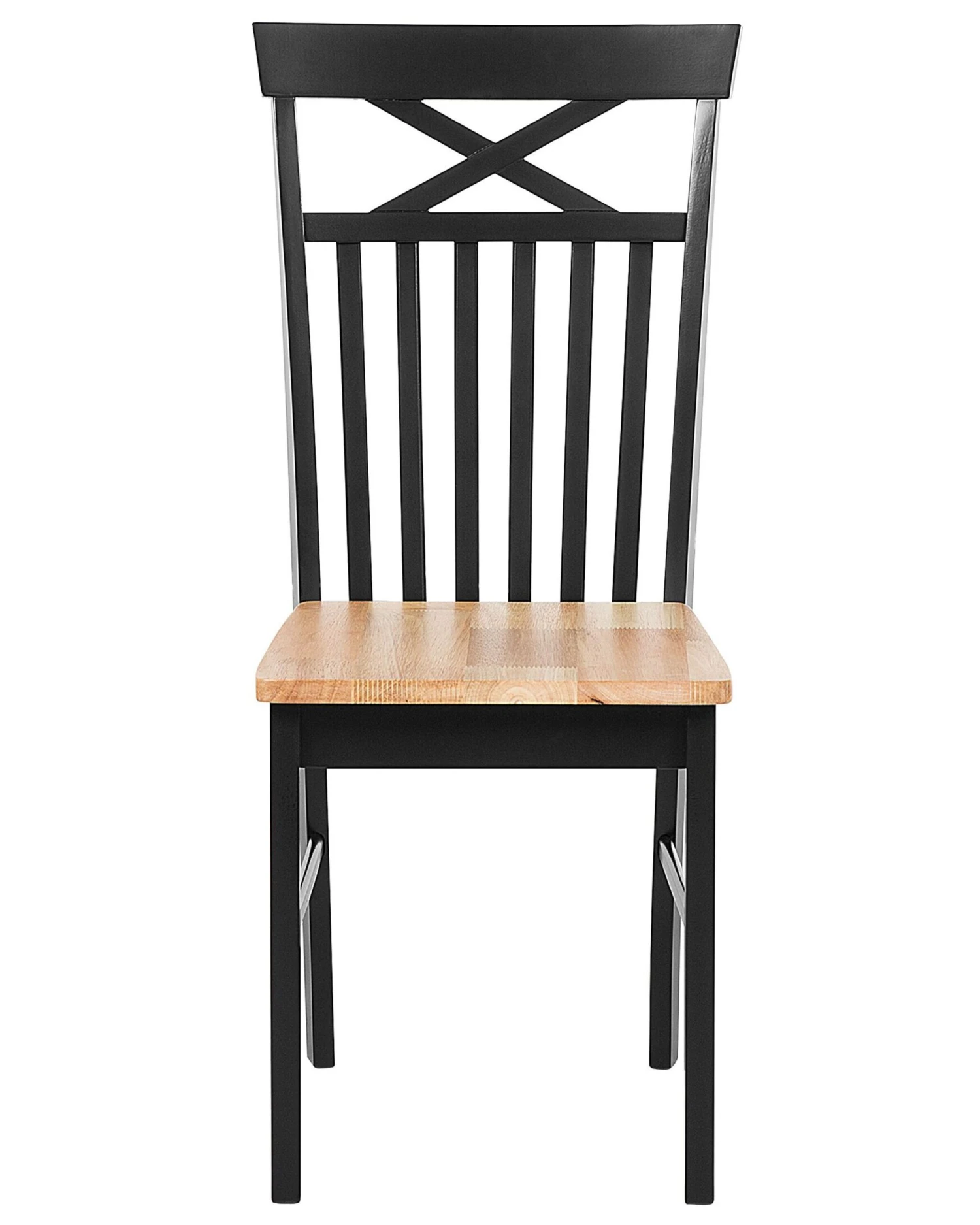 Set Di 2 Sedie Legno Nero E Marrone HOUSTON - immagine 8