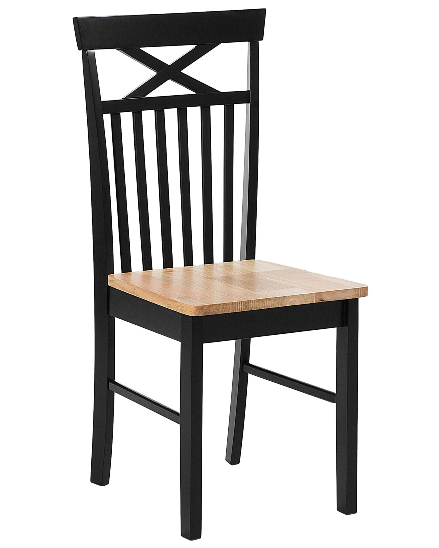 Set Di 2 Sedie Legno Nero E Marrone HOUSTON - immagine 9