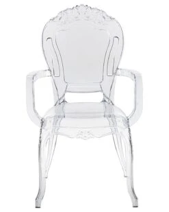 Set Di 2 Sedie Plastica Trasparente VERMONT II 16 Set Di 2 Sedie Plastica Trasparente VERMONT II -Beliani undef src sa picid 751324 type whitesh image