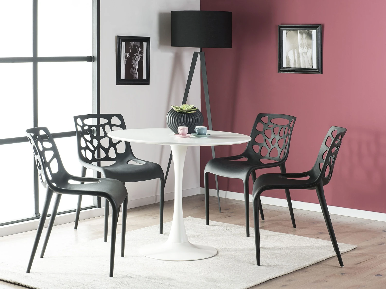 Sedia In Plastica Nera MORGAN 5 Sedia In Plastica Nera MORGAN - immagine 3