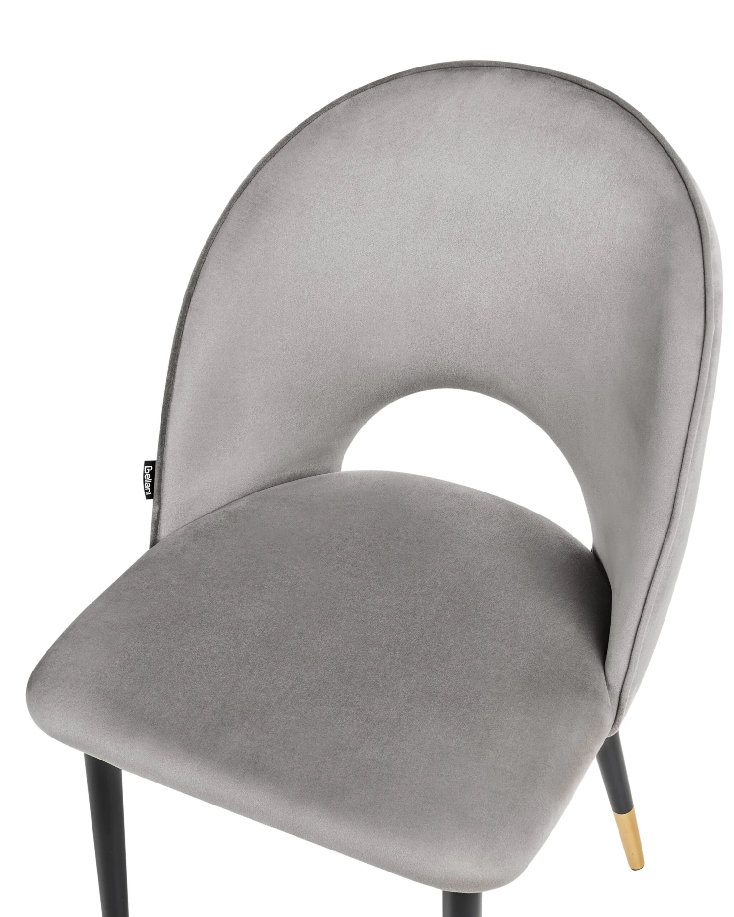 Set Di 2 Sedie Da Pranzo Velluto Grigio MAGALIA 11 Set Di 2 Sedie Da Pranzo Velluto Grigio MAGALIA - immagine 9