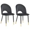 Set Di Due Sedie Da Pranzo Velluto Nero MAGALIA -Beliani undef src sa picid 767849 type whitesh image