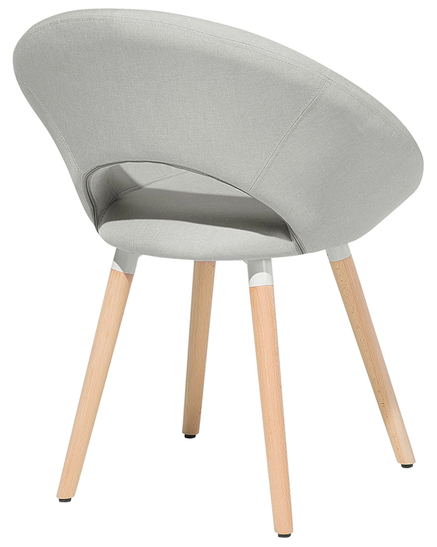 Set Di 2 Sedie Da Pranzo Tessuto Grigio Chiaro ROSLYN - immagine 9