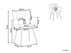 Sedia Da Pranzo Velluto Nero SANILAC 19 Sedia Da Pranzo Velluto Nero SANILAC -Beliani undef src sa picid 774244 type whitesh image