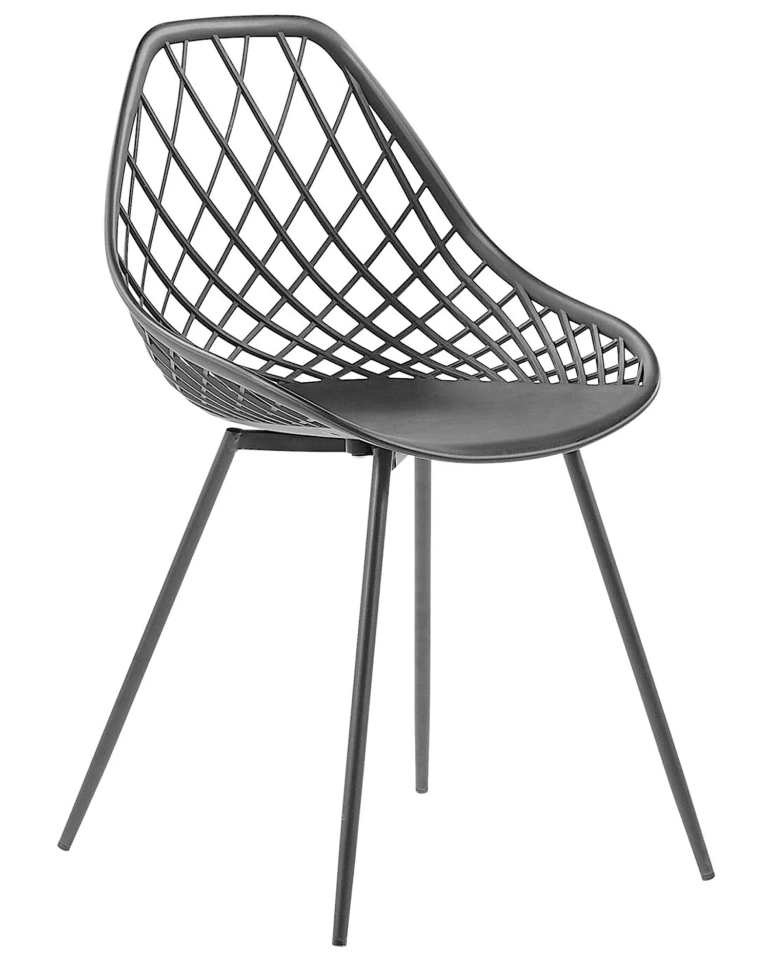 Set Di 2 Sedie Plastica Nera CANTON 5 Set Di 2 Sedie Plastica Nera CANTON - immagine 3