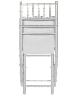 Set Di 4 Sedie Legno Argento MACHIAS 18 Set Di 4 Sedie Legno Argento MACHIAS -Beliani undef src sa picid 775184 type whitesh image