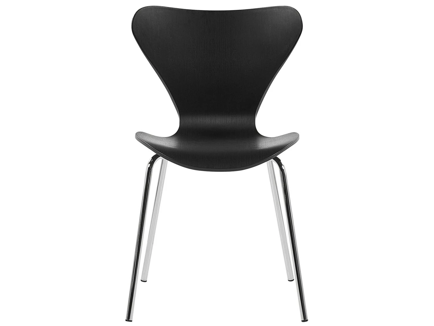 Set Di 2 Sedie Plastica Nera BOONVILLE 6 Set Di 2 Sedie Plastica Nera BOONVILLE - immagine 4