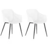 Set Di 2 Sedie Plastica Bianca FONDA