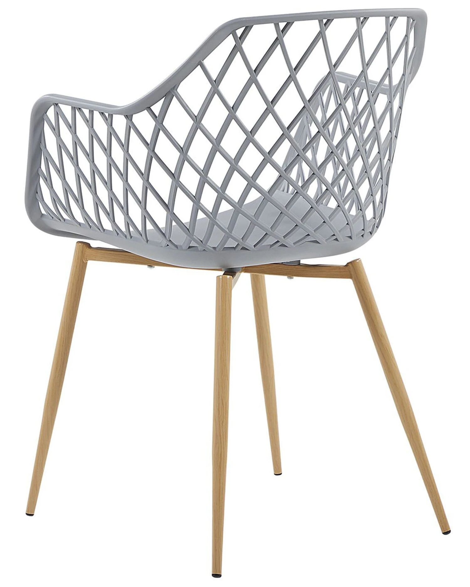 Set Di 2 Sedie Da Pranzo Grigio Chiaro E Legno Chiaro NASHUA 7 Set Di 2 Sedie Da Pranzo Grigio Chiaro E Legno Chiaro NASHUA - immagine 5