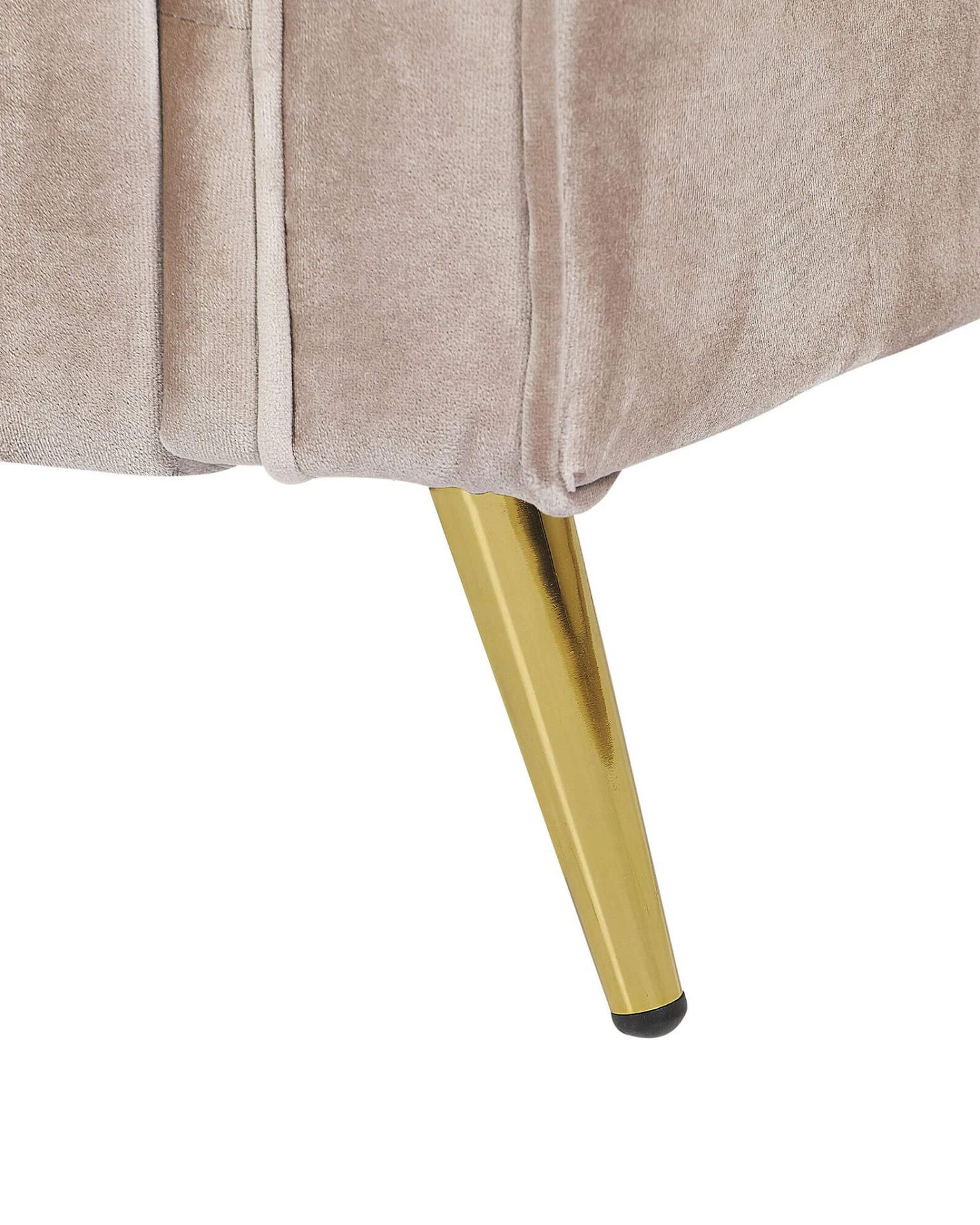 Poltrona In Velluto Taupé VIETAS 8 Poltrona In Velluto Taupé VIETAS - immagine 6