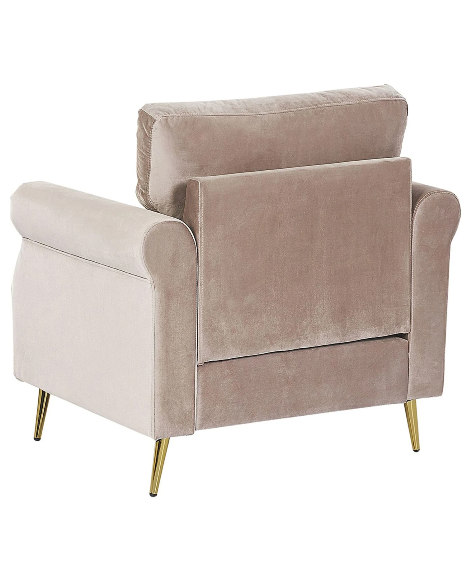 Poltrona In Velluto Taupé VIETAS 6 Poltrona In Velluto Taupé VIETAS - immagine 4