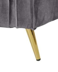 Poltrona In Velluto Grigio Scuro VIETAS 19 Poltrona In Velluto Grigio Scuro VIETAS -Beliani undef src sa picid 775579 type whitesh image