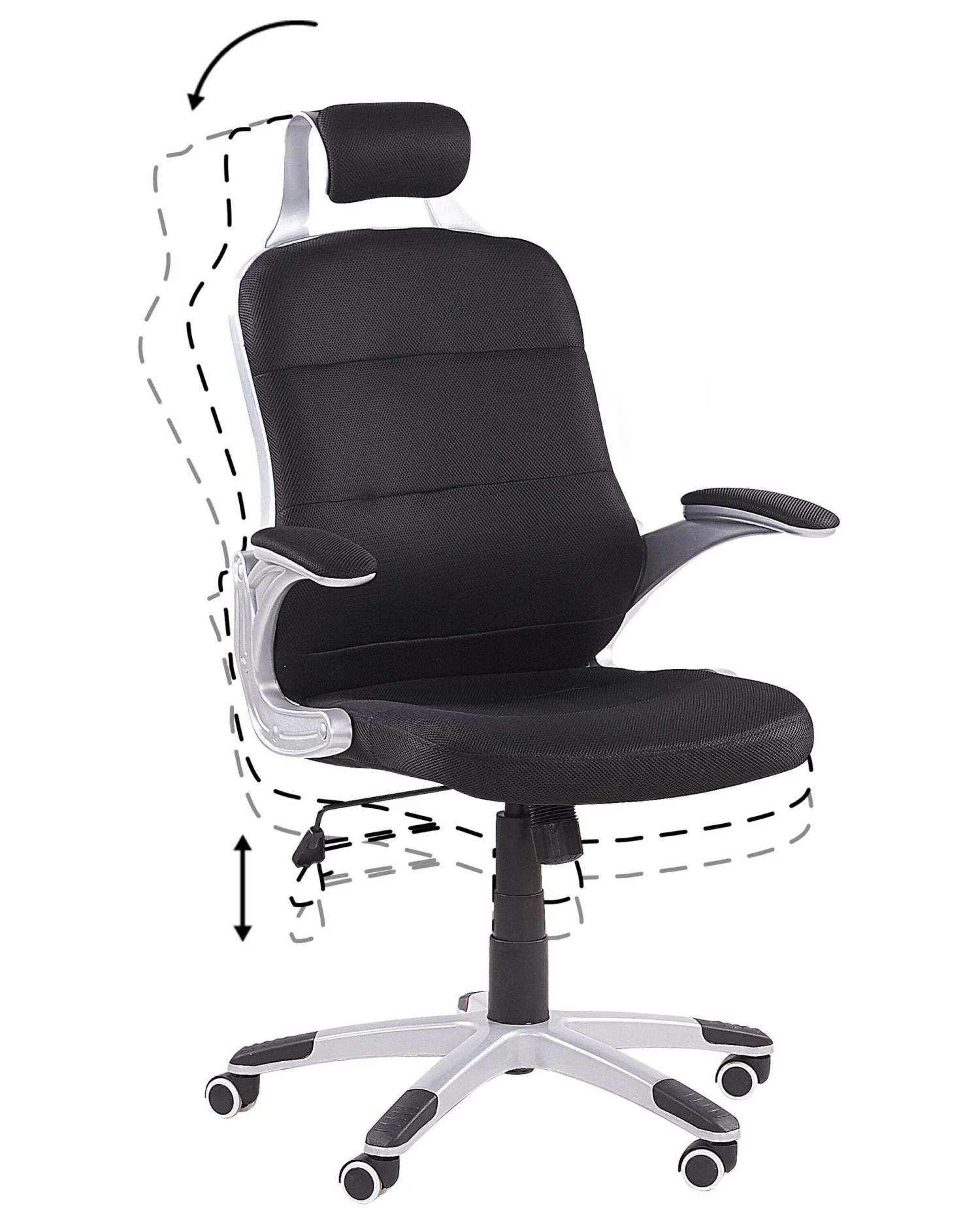 Sedia Da Ufficio Nera Regolabile In Altezza PREMIER 5 Sedia Da Ufficio Nera Regolabile In Altezza PREMIER - immagine 3