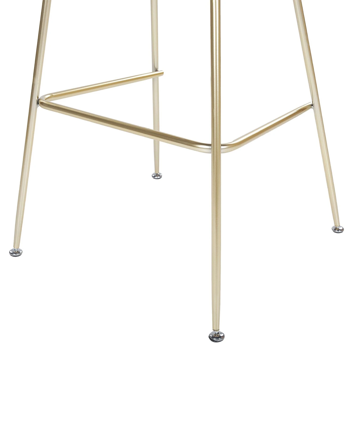 Set Di 2 Sedie Da Bar Velluto Grigio E Gambe Oro ARCOLA 9 Set Di 2 Sedie Da Bar Velluto Grigio E Gambe Oro ARCOLA - immagine 7