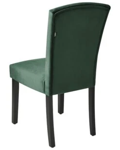 Set Di 2 Sedie Da Pranzo Velluto Verde PISECO 15 Set Di 2 Sedie Da Pranzo Velluto Verde PISECO -Beliani undef src sa picid 781817 type whitesh image