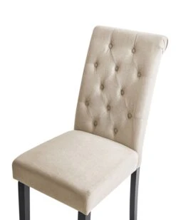 Set Di 2 Sedie Da Pranzo Tessuto Beige VELVA 16 Set Di 2 Sedie Da Pranzo Tessuto Beige VELVA -Beliani undef src sa picid 781881 type whitesh image