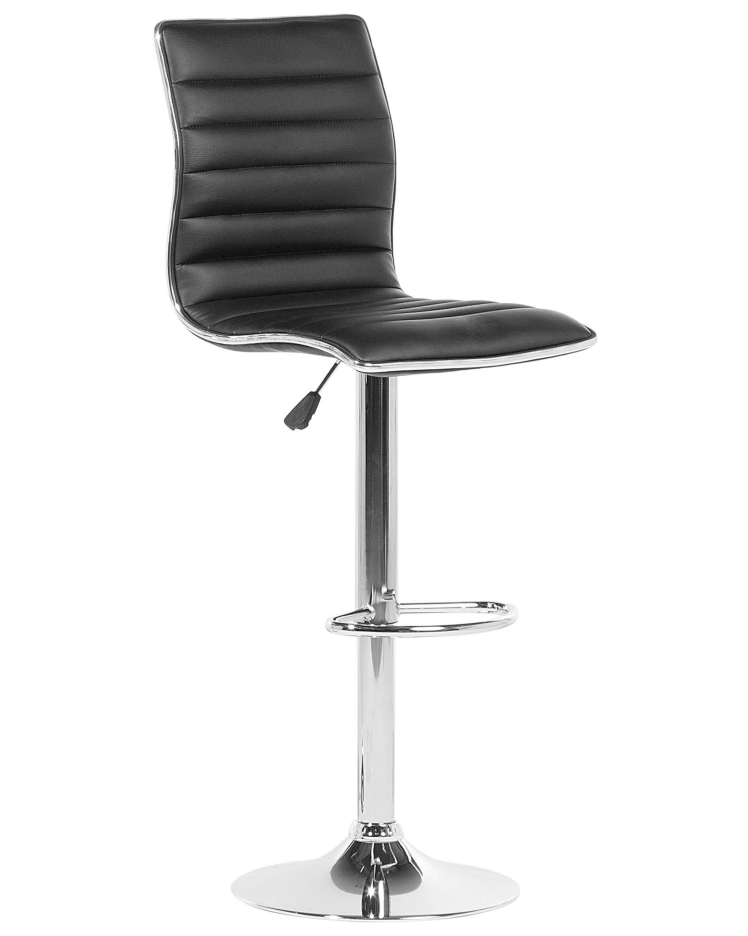 Set Di 2 Sgabelli Ecopelle Nero LUCERNE 5 Set Di 2 Sgabelli Ecopelle Nero LUCERNE - immagine 3