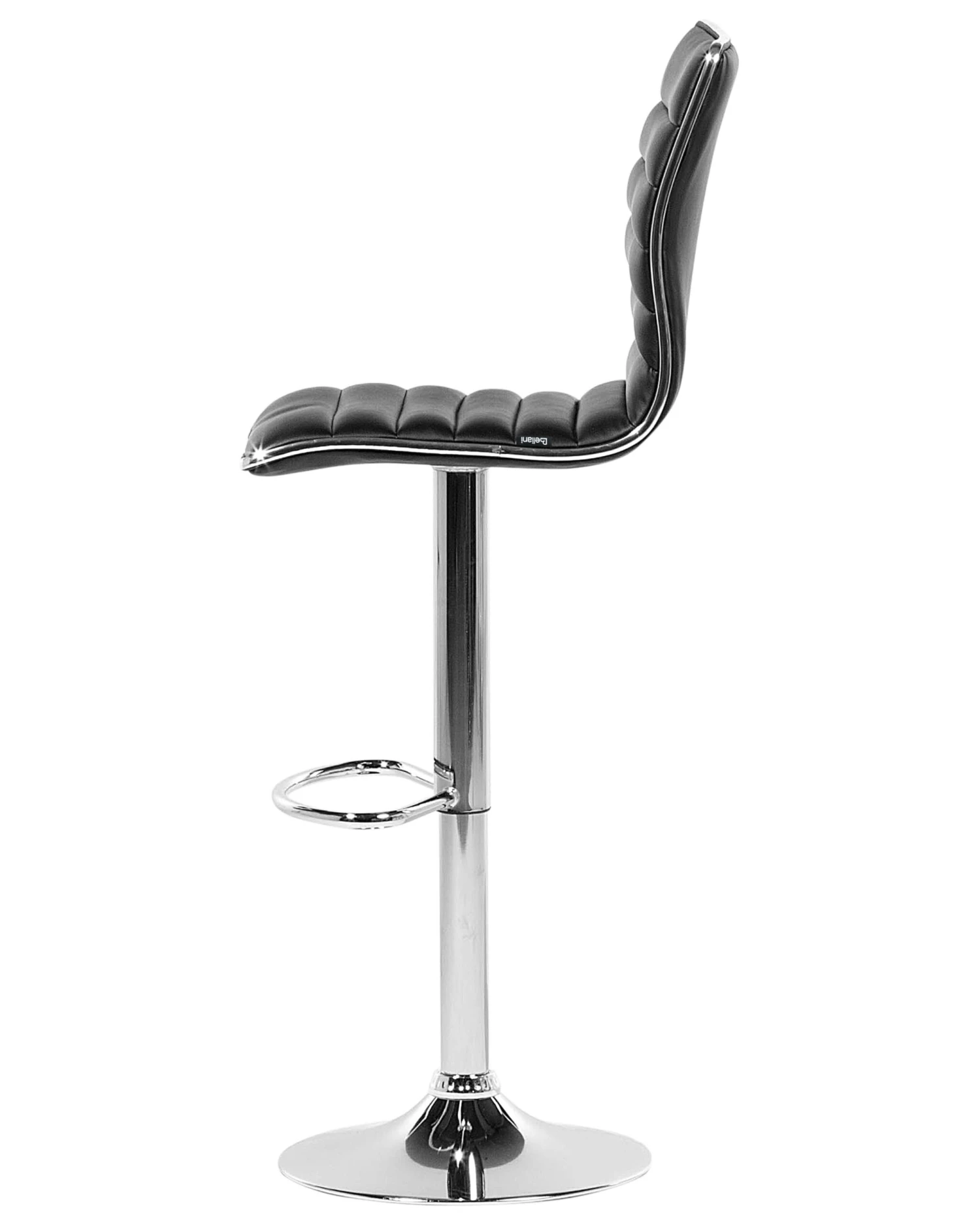 Set Di 2 Sgabelli Ecopelle Nero LUCERNE 8 Set Di 2 Sgabelli Ecopelle Nero LUCERNE - immagine 6