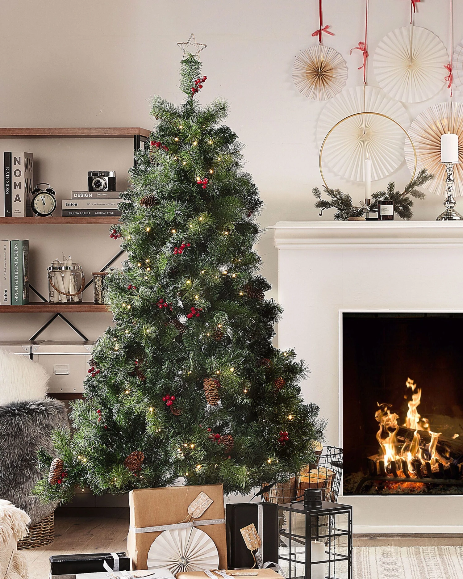 Sedia A Dondolo Tessuto Beige Chiaro ARRIE 7 Sedia A Dondolo Tessuto Beige Chiaro ARRIE - immagine 5