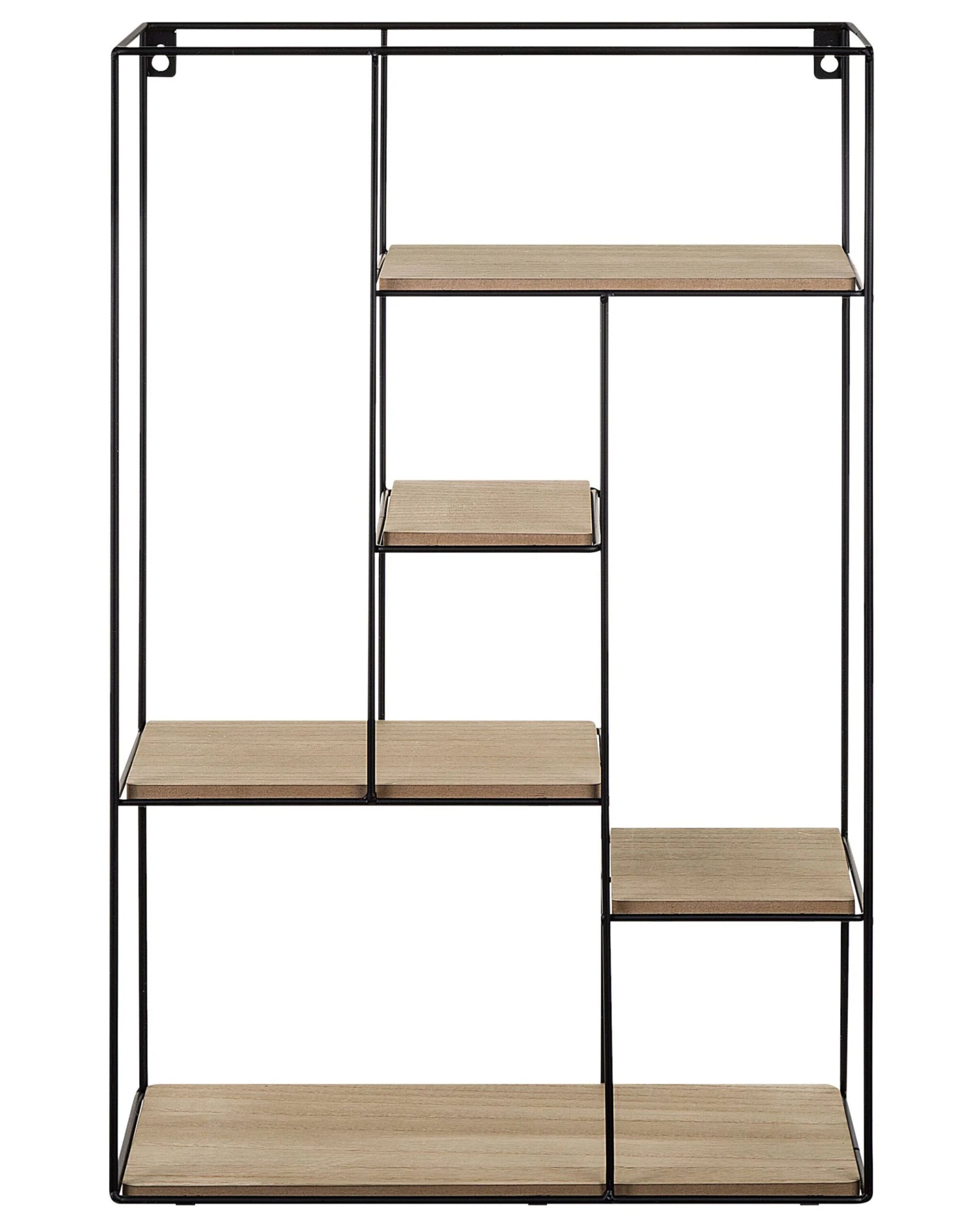 Scaffale Da Muro Nero/marrone Chiaro LAUREL 4 Scaffale Da Muro Nero/marrone Chiaro LAUREL - immagine 3