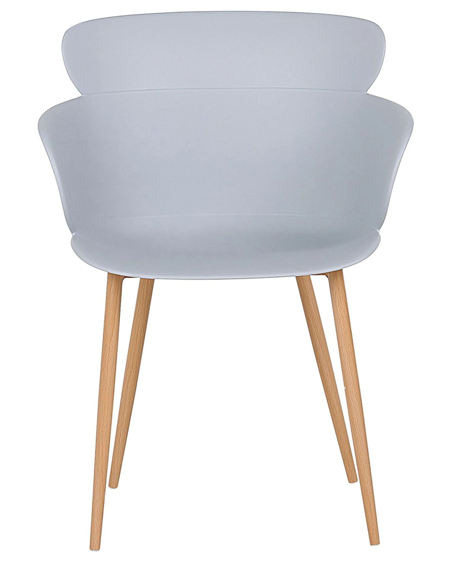 Set Di 2 Sedie Da Pranzo Plastica Grigia SUMKLEY - immagine 4