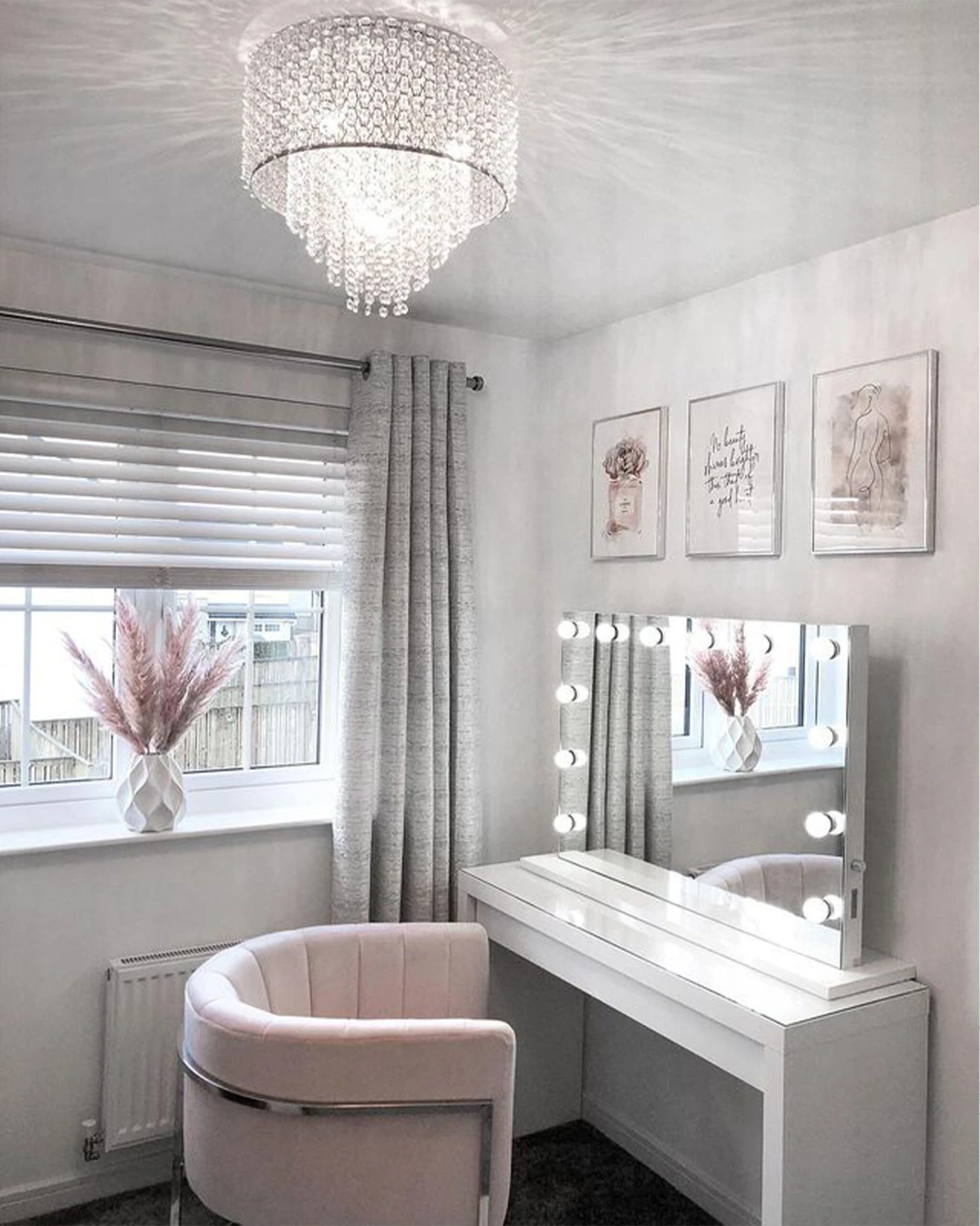 Poltrona In Velluto Rosa LARVIK - immagine 3