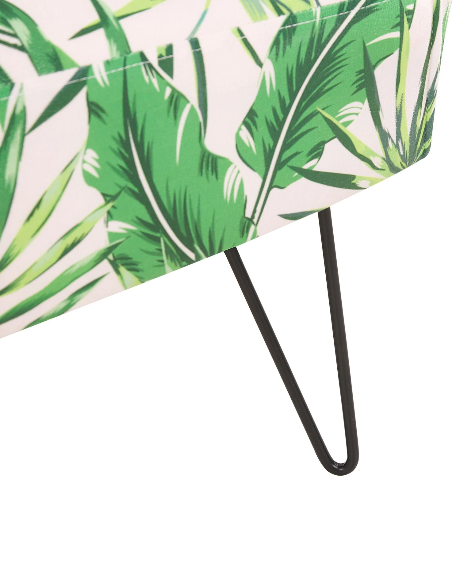 Poltrona A Motivo Floreale Bianco E Verde RIBE 8 Poltrona A Motivo Floreale Bianco E Verde RIBE - immagine 6