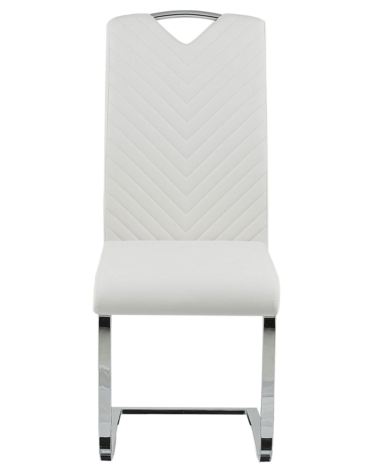 Set Di 2 Sedie Pelle Sintetica Crema PICKNES 8 Set Di 2 Sedie Pelle Sintetica Crema PICKNES - immagine 6